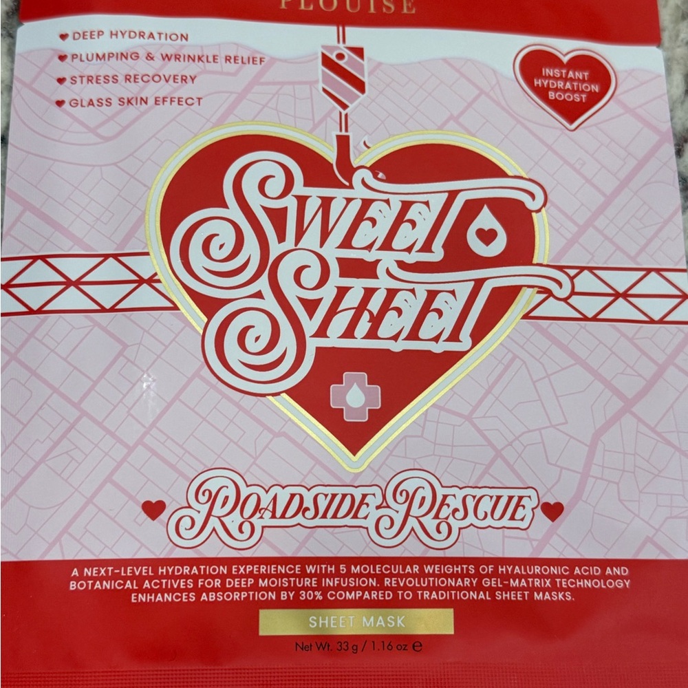 P.Louise Pink & Red Bundle…Body Scrub, under eye patches, sheet mask. New items - Picture 15 of 16